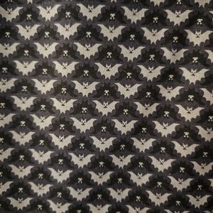 BetaBrand XL bat print straight leg pants